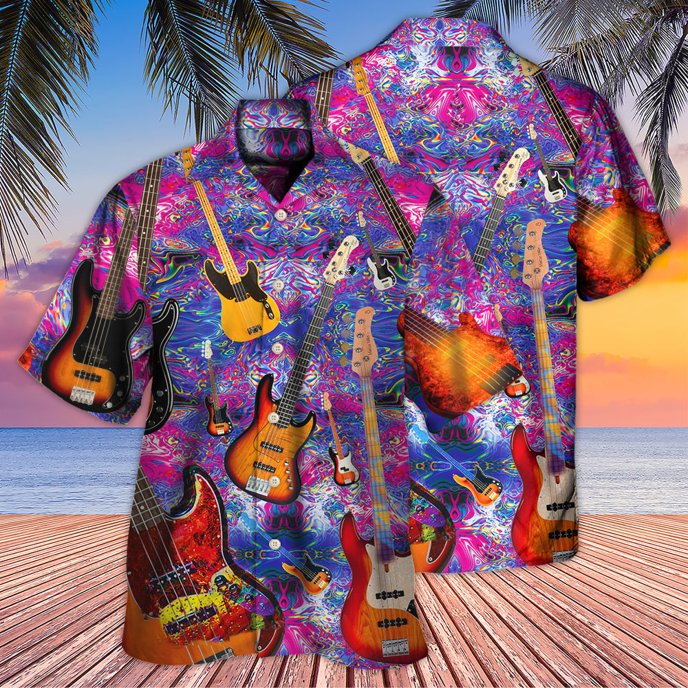 Guitar Life Love Purple Style - Hawaiian Shirt 