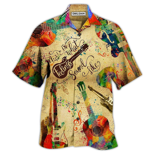 Hawaiian Shirt / Adults / S Guitar Can Sing - Hawaiian Shirt 