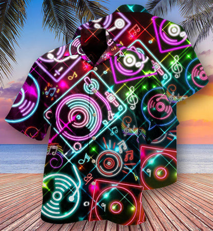 Music Record Player In Memory - Hawaiian Shirt 