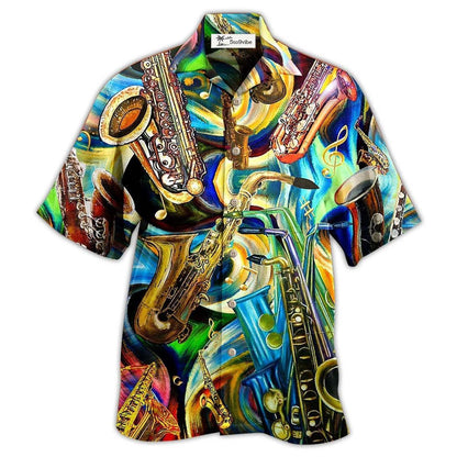 Hawaiian Shirt / Adults / S Saxophone Is My Second Language - Hawaiian Shirt 