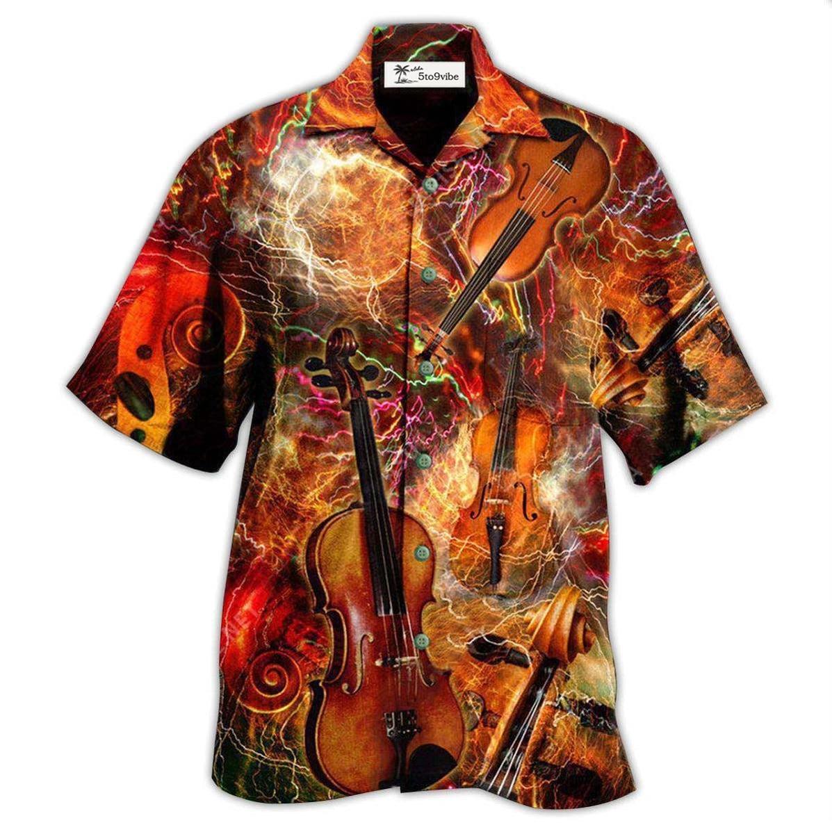 Hawaiian Shirt / Adults / S Violin Soul Of Music - Hawaiian Shirt 