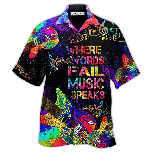 Hawaiian Shirt / Adults / S Music Speaks Style - Hawaiian Shirt 