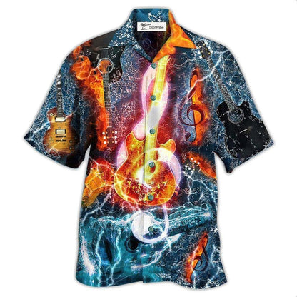 Hawaiian Shirt / Adults / S Guitar And Water - Hawaiian Shirt 
