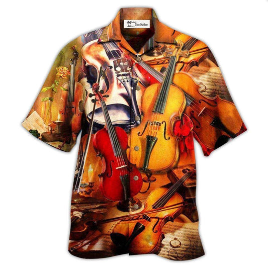 Hawaiian Shirt / Adults / S Violin Music Is My Passion - Hawaiian Shirt 