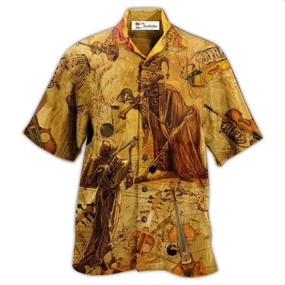 Hawaiian Shirt / Adults / S Violin Music Or Fiddle - Hawaiian Shirt 
