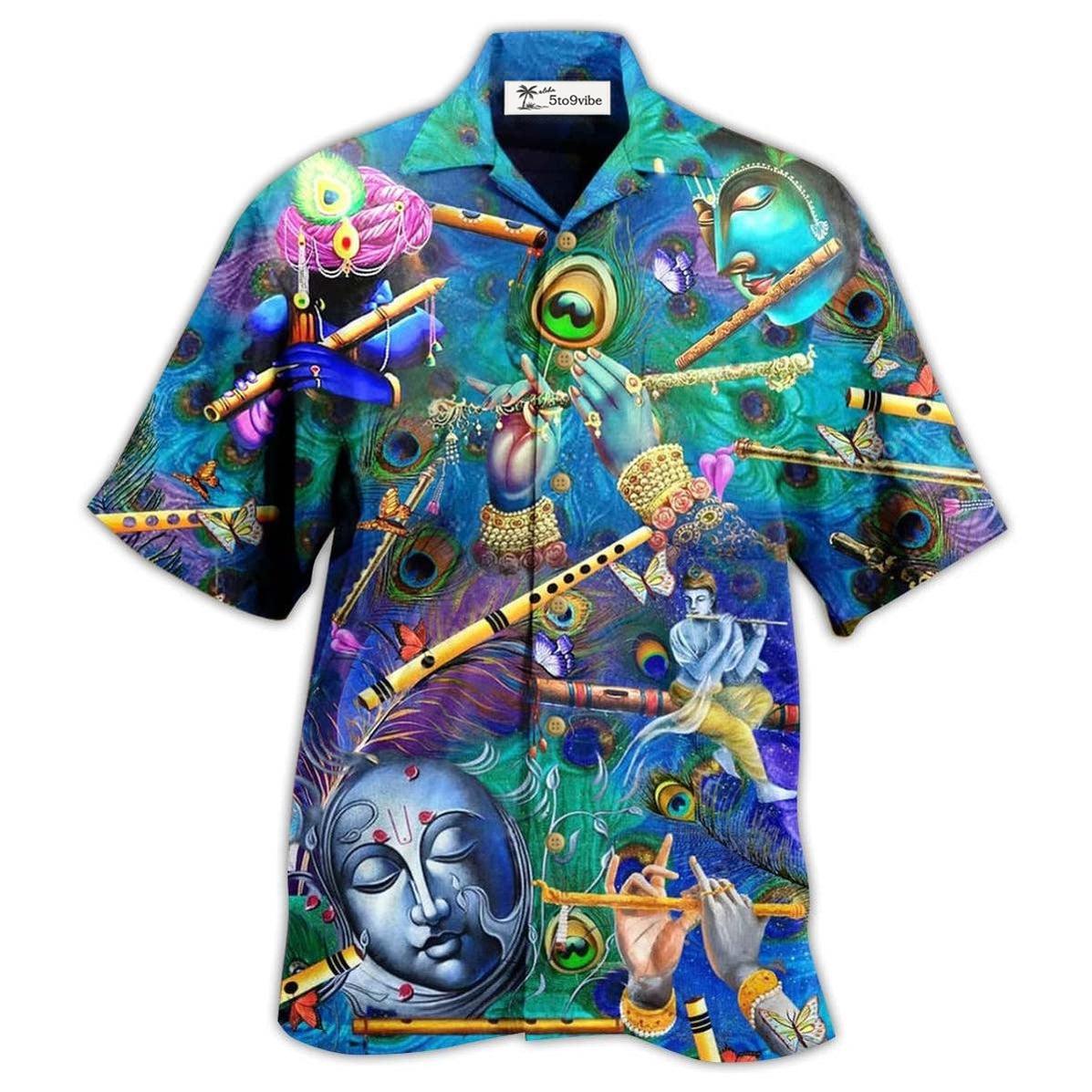 Hawaiian Shirt / Adults / S Flute Music Where Words Fail Speaks - Hawaiian Shirt 