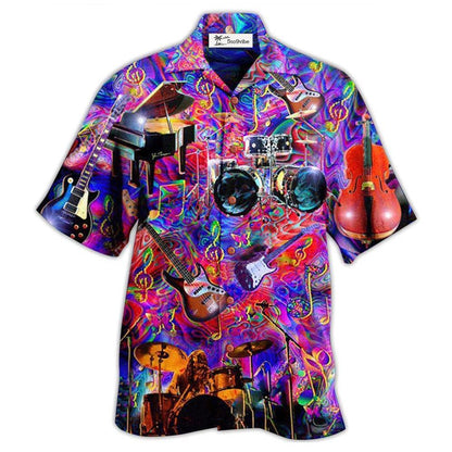 Hawaiian Shirt / Adults / S Music Is My Therapy Forever - Hawaiian Shirt 