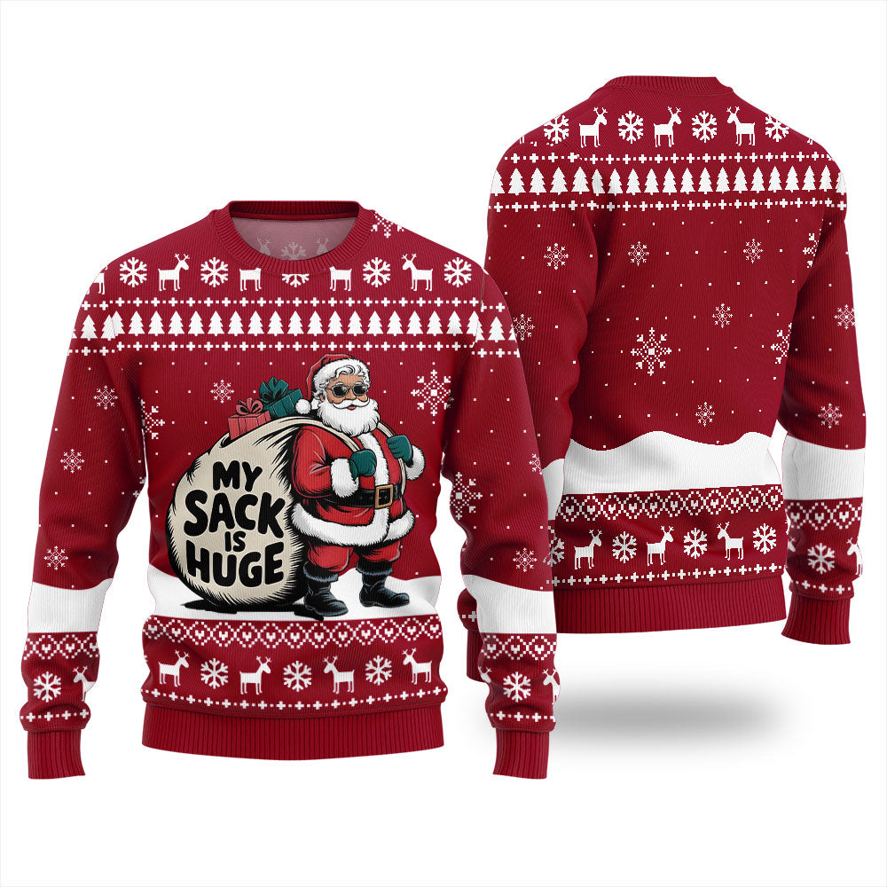 My Sack Is Huge Ugly Christmas Sweater