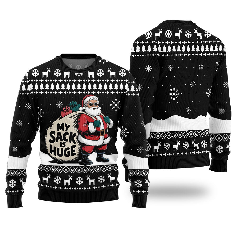 My Sack Is Huge Ugly Christmas Sweater