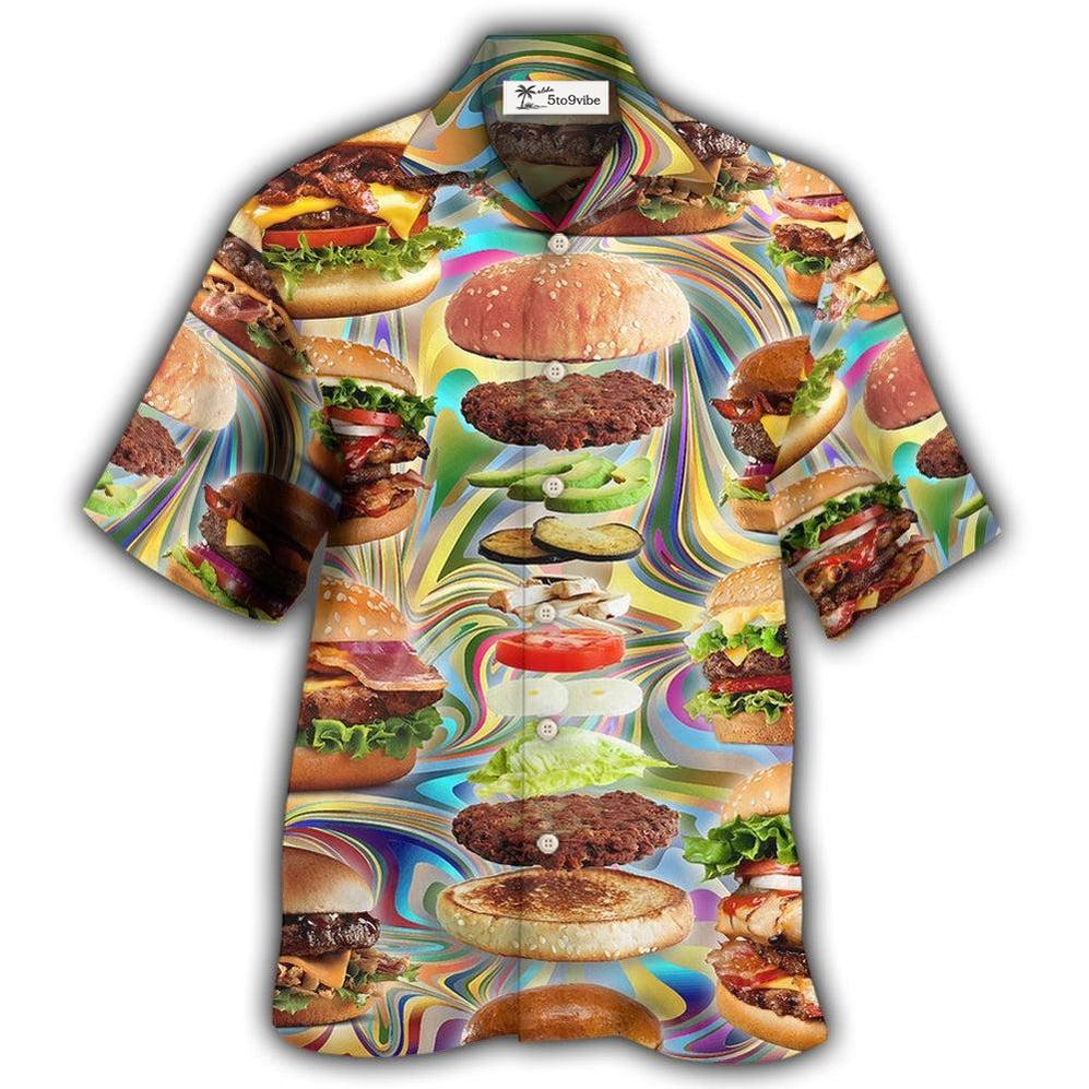Hawaiian Shirt / Adults / S Food Lover My Love Is For Hamburger - Hawaiian Shirt 