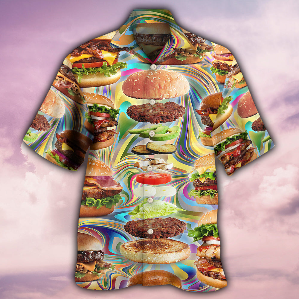 Food Lover My Love Is For Hamburger - Hawaiian Shirt 
