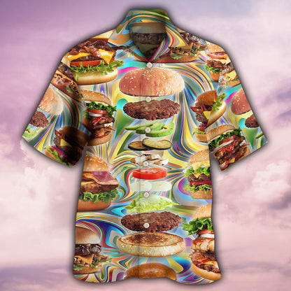 Food Lover My Love Is For Hamburger - Hawaiian Shirt 