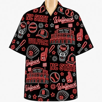 All Baseball College Teams Neon Viber Unisex Hawaiian Shirt For Men & Women