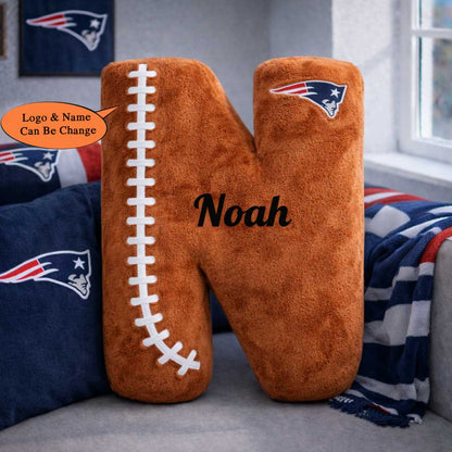 Football Pillow Custom Name and Logo All Teams 2 Irregular-Shaped Pillow Custom
