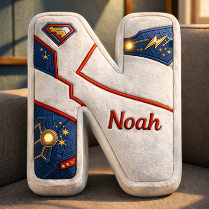 Super Hero and Princess Pillow Custom Name Gift  For Girls, Boys Irregular-Shaped Pillow Custom