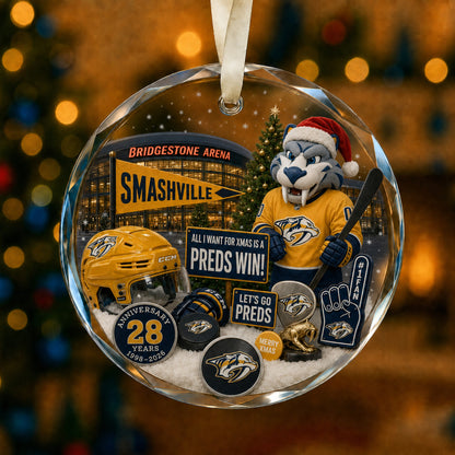 All Hockey Teams Christmas Glass Ornament With Gift Box Trending - 5to9vibe