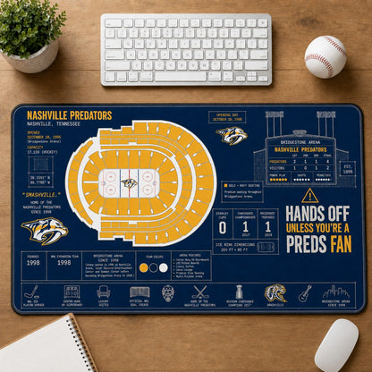 All Hockey Stadiums Arena Blueprint Desk Mat Mouse Pad Plus Size Trending - 5to9vibe