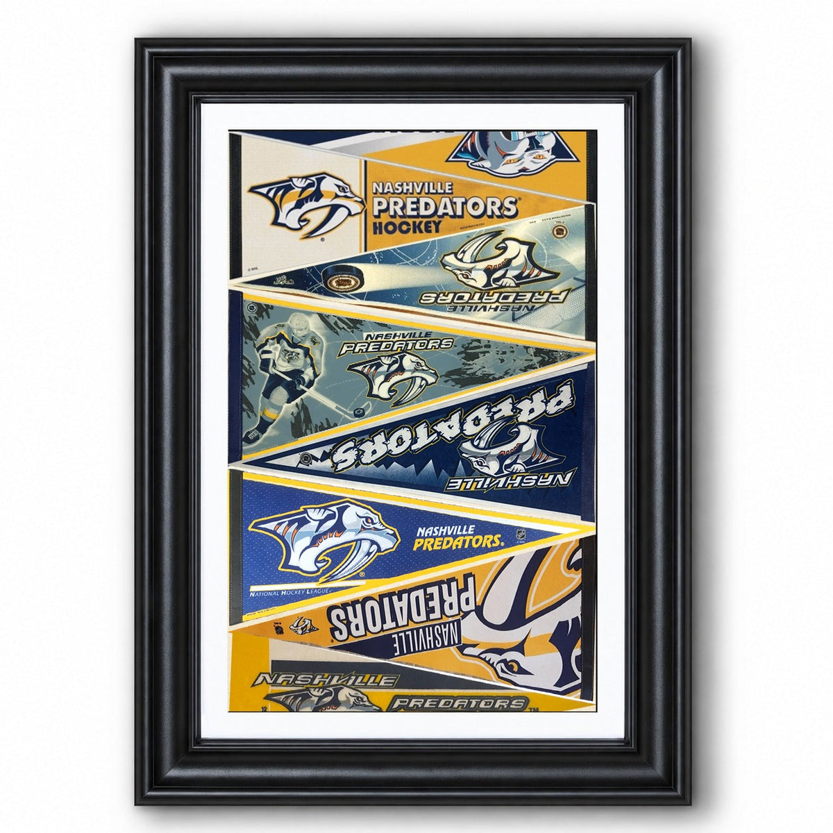 All Hockey Teams Vintage Pennant Anniversary For Fans No Frame Vertical Poster - 5to9vibe