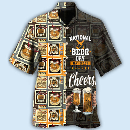 Beer National Beer Day Cheers - Hawaiian Shirt 