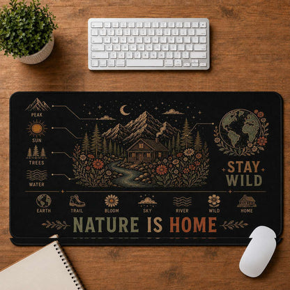Sunrise Hippie Desk Mat Mouse Pad | 5To9Vibe - Nature Is Home style