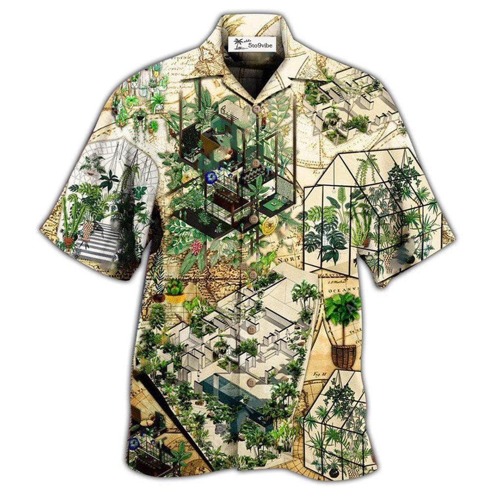 Hawaiian Shirt / Adults / S Gardening Nature Good Architecture Lets Nature - Hawaiian Shirt 