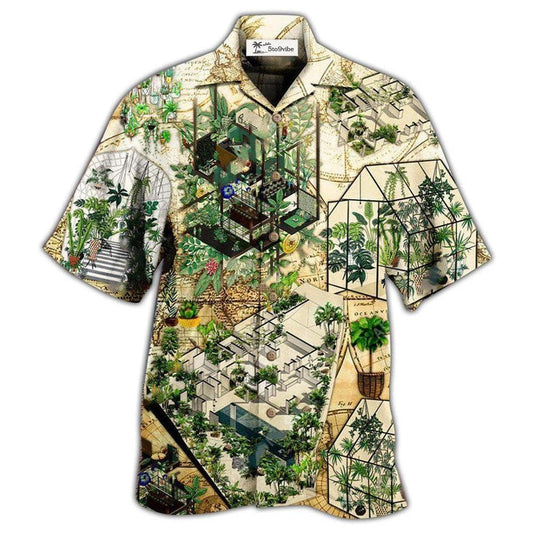 Hawaiian Shirt / Adults / S Gardening Nature Good Architecture Lets Nature - Hawaiian Shirt 