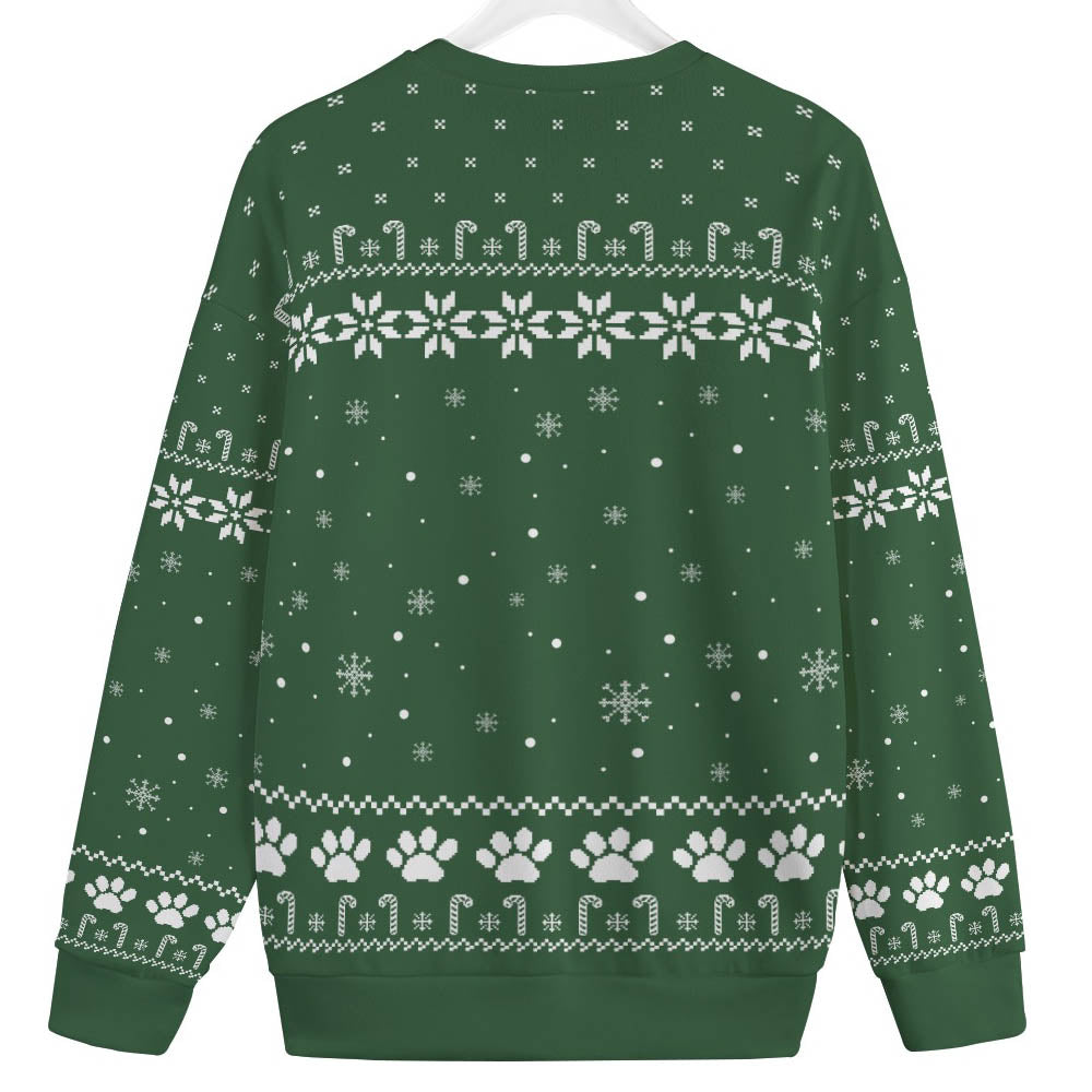 Naughty Black Cat Mens Big And Tall Christmas Sweater