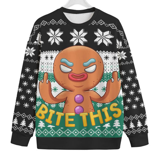Naughty Christmas Cookies Inappropriate Plus Size Christmas Sweater