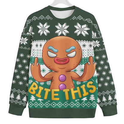 Naughty Christmas Cookies Inappropriate Plus Size Christmas Sweater