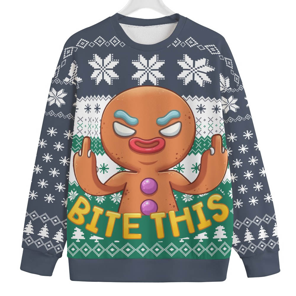 Naughty Christmas Cookies Inappropriate Plus Size Christmas Sweater