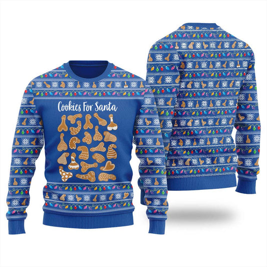 Naughty Christmas Cookies Ugly Sweater For Men