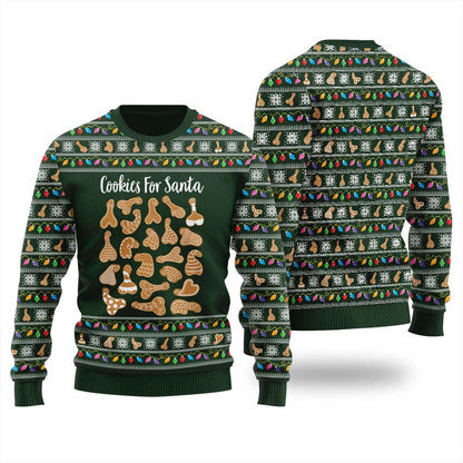Naughty Christmas Cookies Ugly Sweater For Men