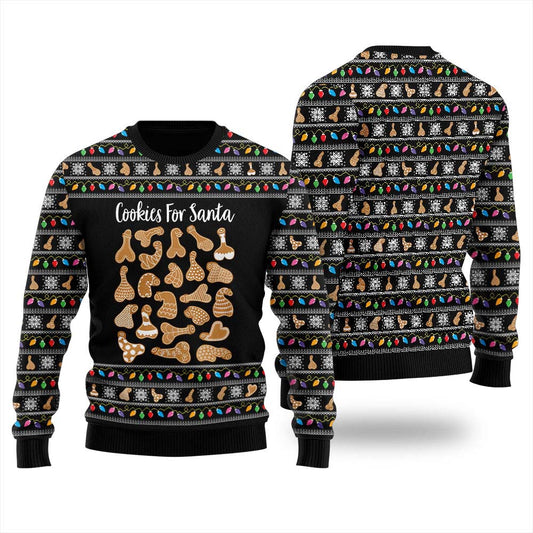 Naughty Cookies For Santa Ugly Christmas Sweater