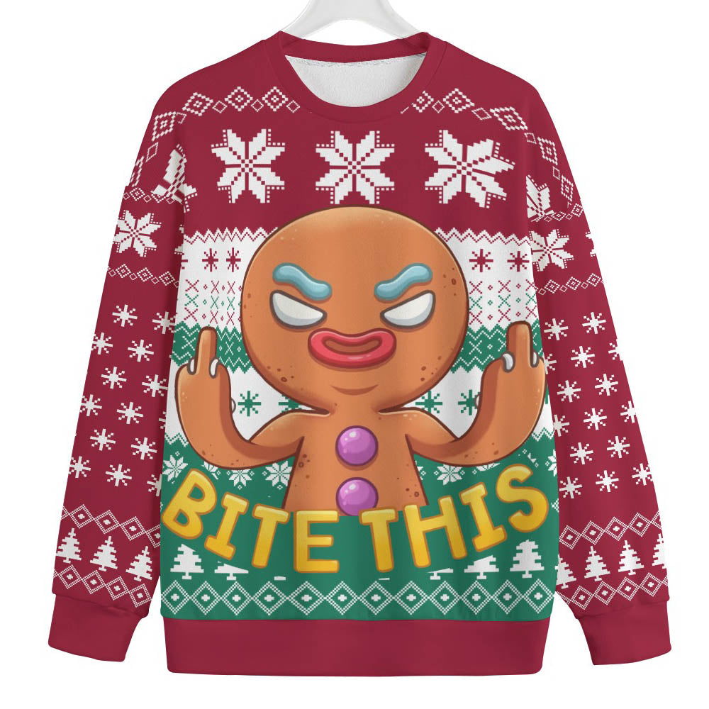 Naughty Cookies Men's Plus Size Christmas Sweater