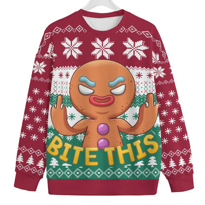 Naughty Cookies Men's Plus Size Christmas Sweater