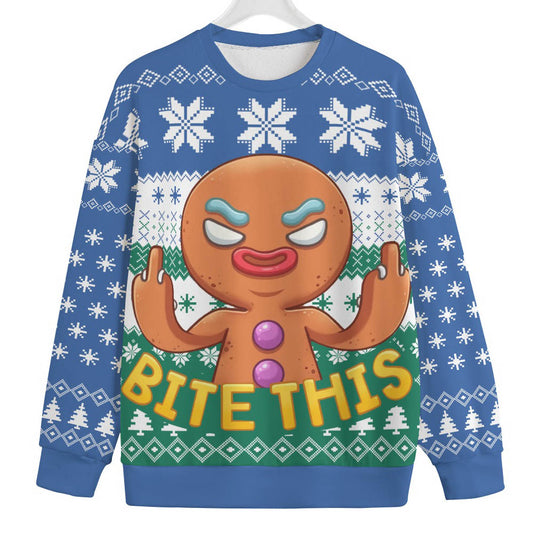 Naughty Cookies Men's Plus Size Christmas Sweater
