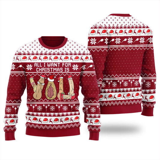 Naughty Gift For Christmas Men's Ugly Sweater