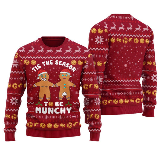 Naughty Gingerbread Christmas Sweater Women