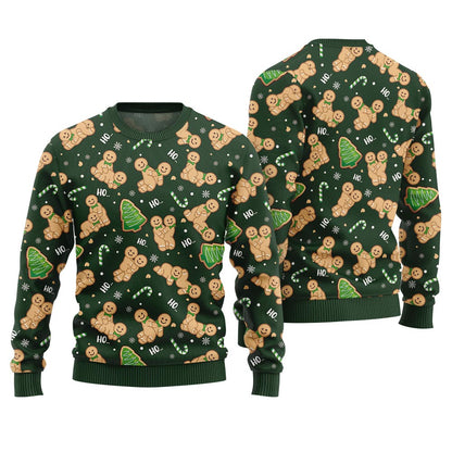 Naughty Gingerbread Ugly Christmas Sweater