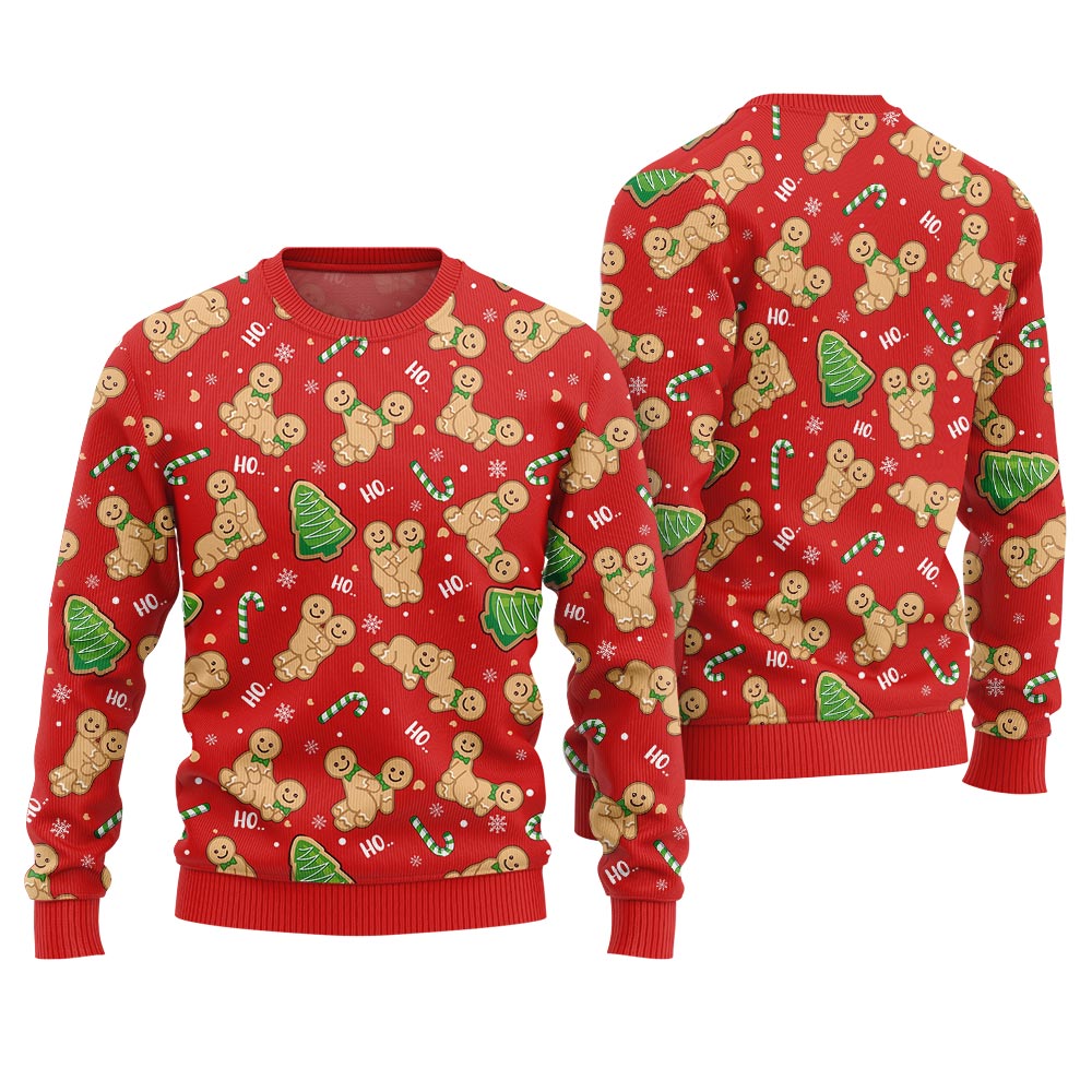 Naughty Gingerbread Ugly Christmas Sweater