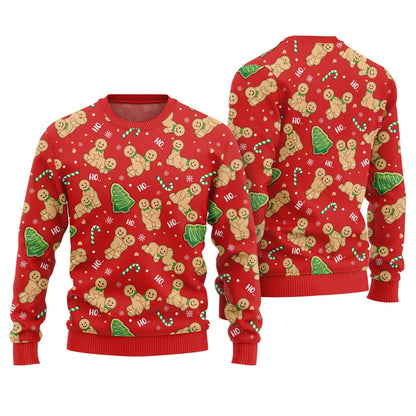 Naughty Gingerbread Ugly Christmas Sweater