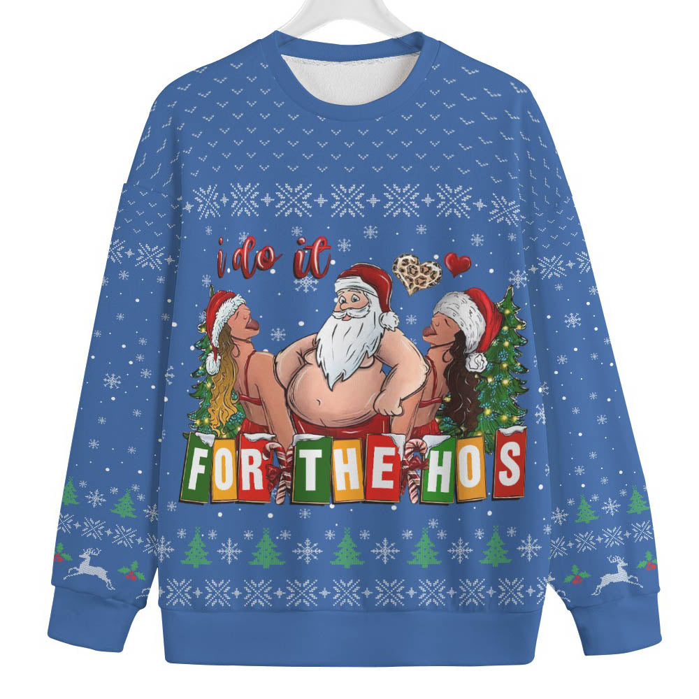 Naughty Men Big And Tall Christmas Sweater Do It For The Hos