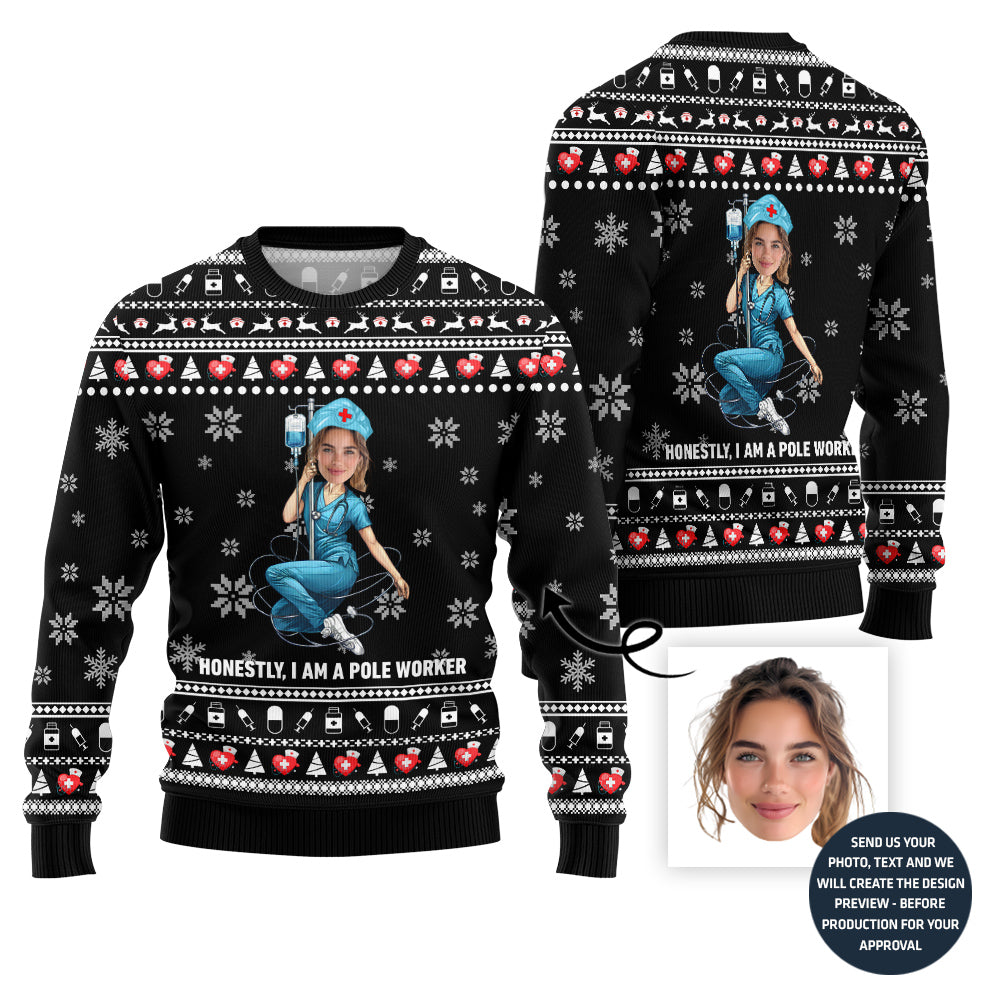 Naughty Nurse Ugly Christmas Jumper For Women