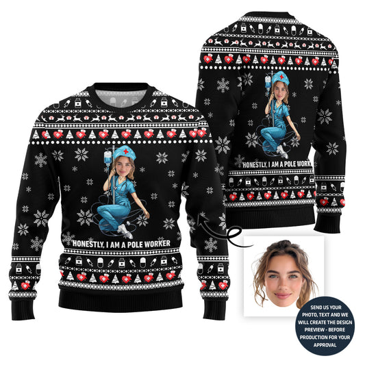Naughty Nurse Ugly Christmas Jumper For Women