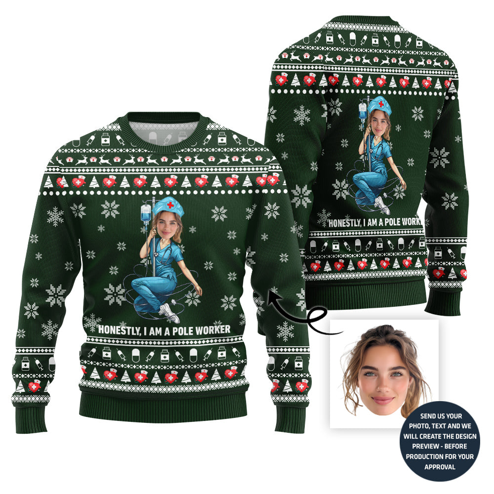 Naughty Nurse Ugly Christmas Jumper For Women