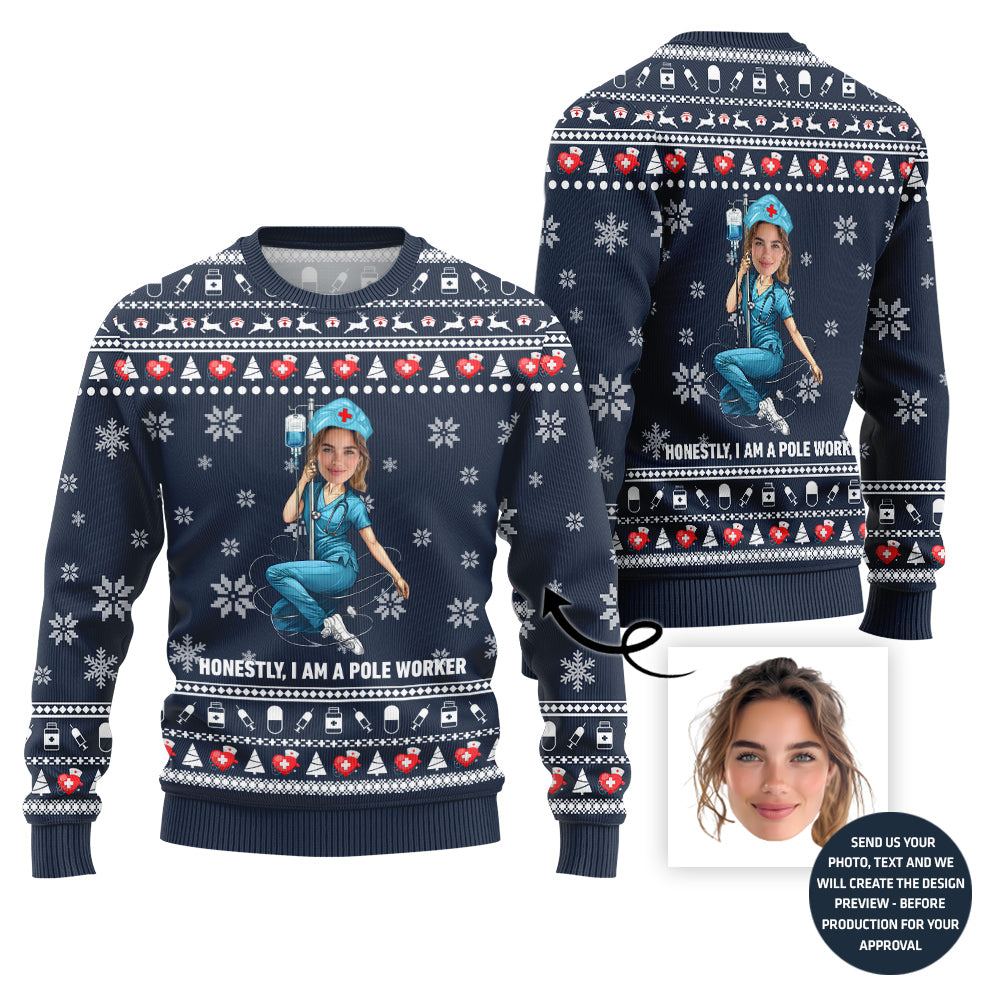 Naughty Nurse Ugly Christmas Jumper For Women