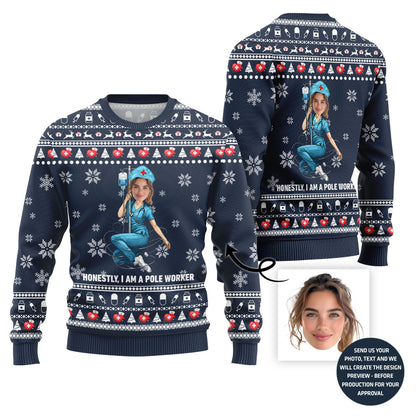 Naughty Nurse Ugly Christmas Jumper For Women