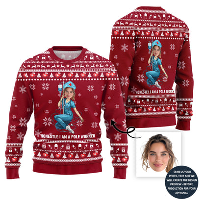 Naughty Nurse Ugly Christmas Jumper For Women
