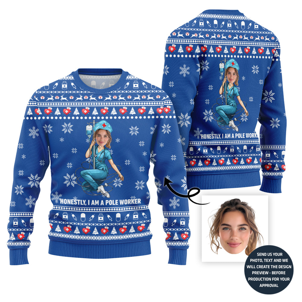 Naughty Nurse Ugly Christmas Jumper For Women