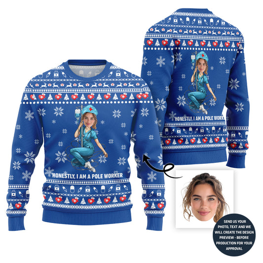 Naughty Nurse Ugly Christmas Jumper For Women